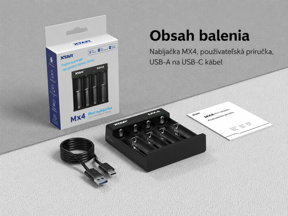 XTAR MiniMixer MX4 obsah balenia